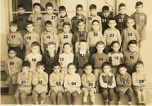 ECOLE MAGNAN GARCONS 1958 CP